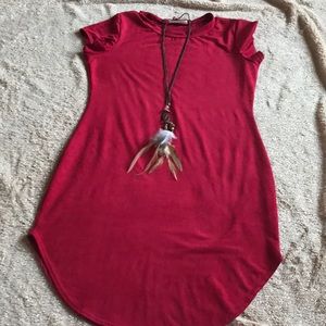 Dress with necklace
